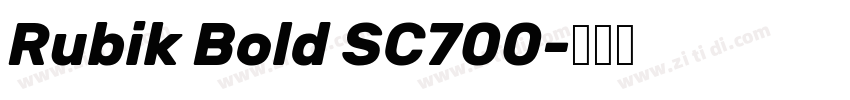 Rubik Bold SC700字体转换